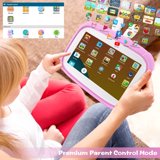 Kids Tablet PC, Doosl 7 inch Android 32GB Storage IPS Screen Tablet PC with Cute Rabbit Shape Cover and Premium Parent Control Pre-Installed Educational APP for Children (Pink)