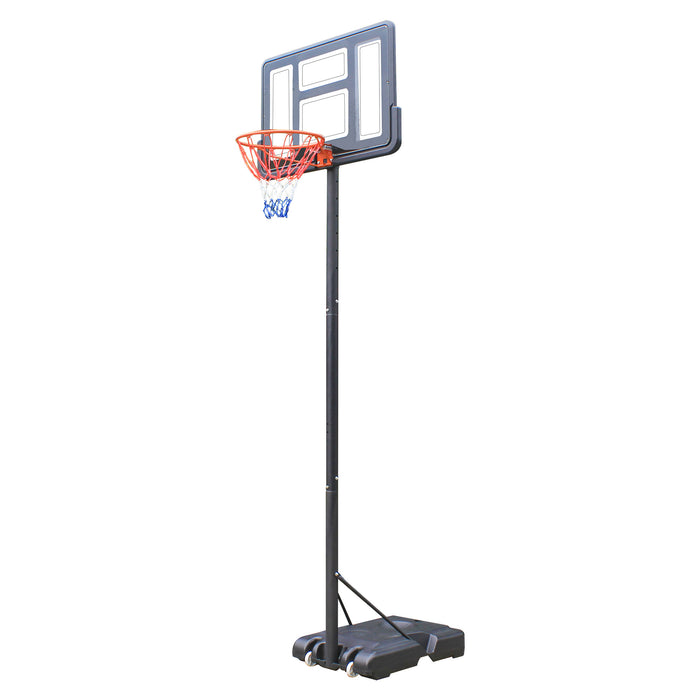 Qunler Portable Basketball System Hoop Goal System Height Adjustable 4.4ft - 10ft for Kids Adults Indoor Outdoor