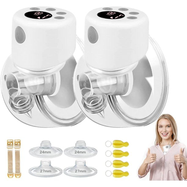 Double Electric Breast Pump, Wearable Breast Pump, Hands-Free & Portable, Quiet, with 2 Mode & 9 Levels