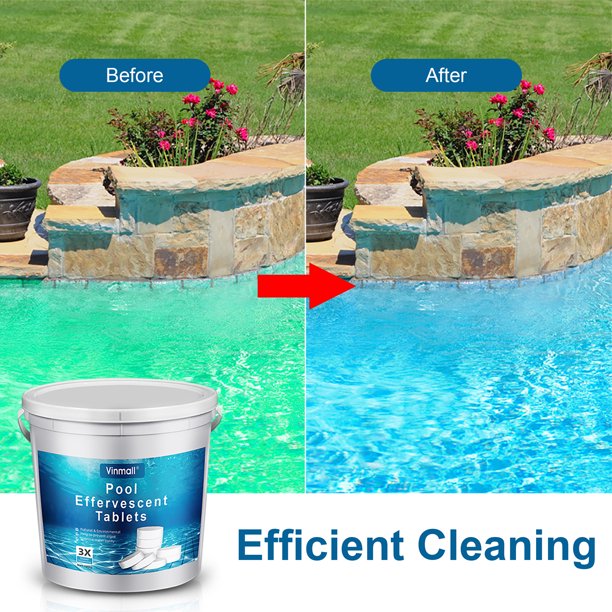 1" Chlorine Tablets for Swimming Pools, Long-Lasting Slow Dissolving Pool Chlorine Tablets, 11 lbs, White