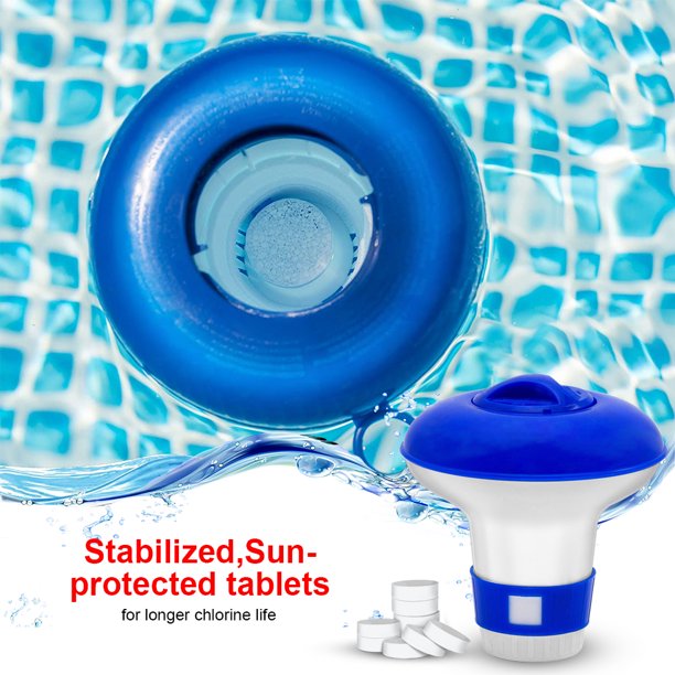 Long Lasting Chlorine Tablets for Pools, Include a Floating Chlorine Dispenser, 180 PCS