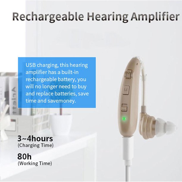 Doosl Rechargeable Hearing Aids for Ears and Seniors, 1 Pcs, Beige