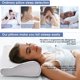 iFanze Memory Foam Pillow Butterfly Pillow, Adjustable Ergonomic Contour Support Cervical Pillow Slow Rebound Memory Foam for Sleeping, Back, Stomach, Side Sleeper, 20''x 12''x 4''