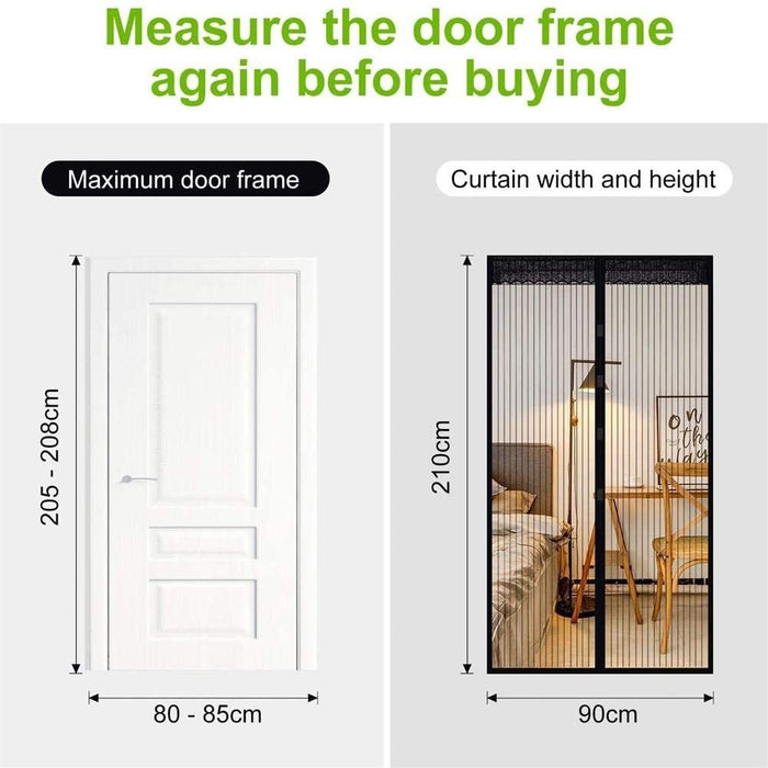 Magnetic Screen Door,35 x 82 inches Quickly Close The Electromagnetic Screen Door, The Bonding Is More Firm