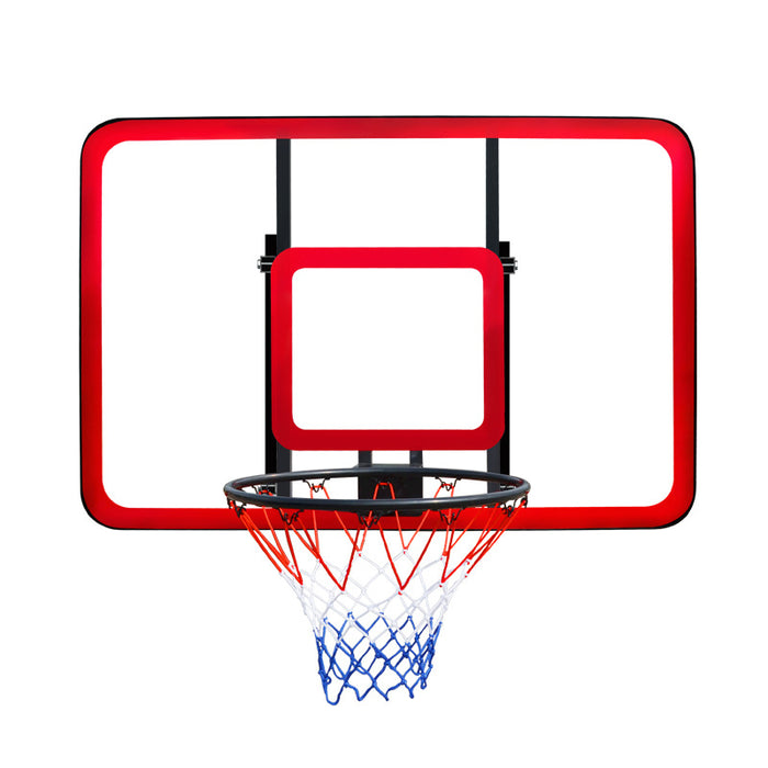 47Inch Shatterproof Backboard, Wall Mounted Basketball Hoop Set with Accessories,Outdoor Indoor Basketball Toy for Kids & Adults