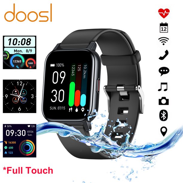 Doosl Smart Watch for Android and iPhone, Doosl Fitness Tracker Health Tracker IP68 Waterproof Smartwatch for Women Men