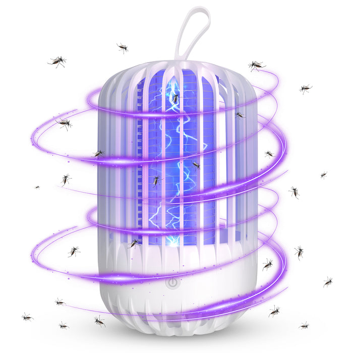 Bug Zapper,Electric Mosquito Killer Lamp,Light-Emitting Flying Insect Trap with Electronic UV Lamp for Indoor